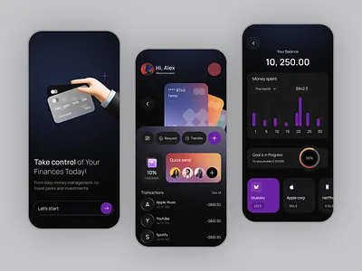Finance Mobile App app bank banking digital digital bank e wallet finance finance app financial fintech invest manage mobile mobile app money saving wallet