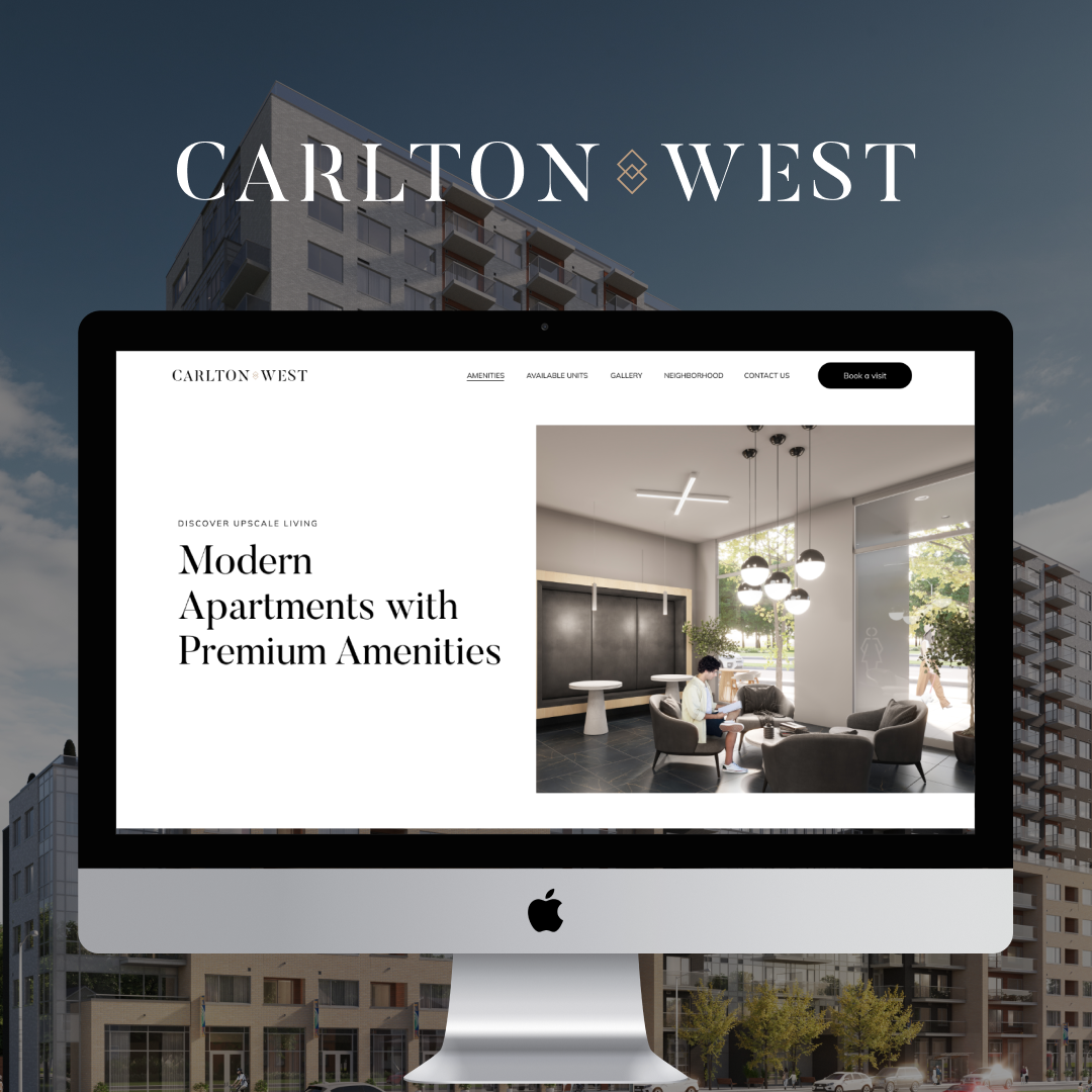 Carlton West Canada Real Estate Website branding design graphic design illustration premium real estate logo design real esate luxery branding real estate website design typography ui user experience ux vector website
