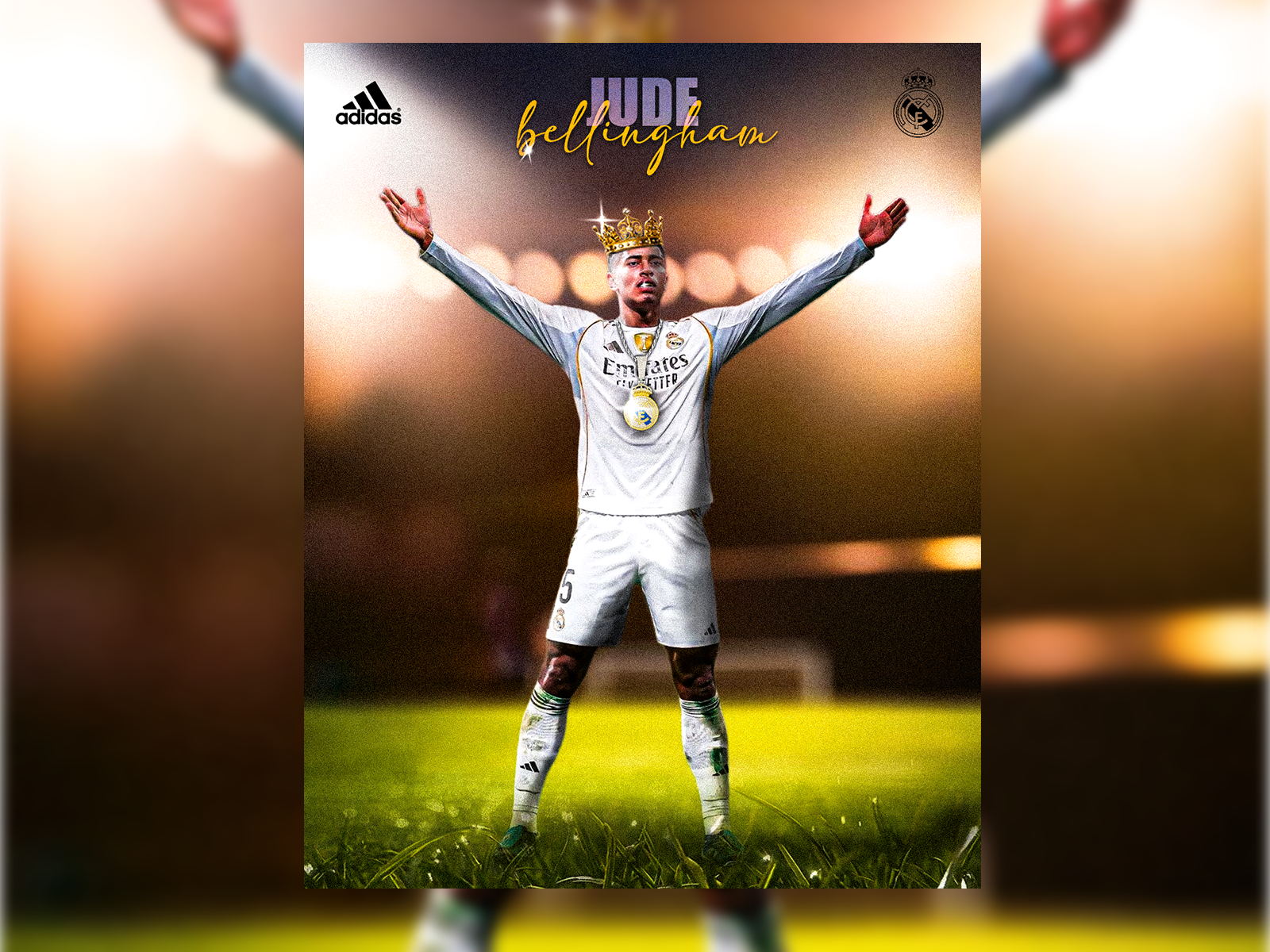 Bellingham Sport Poster bellingham branding champions league graphic design illustration la liga poster product design real madrid soccer soccer design soccer poster sport sport design sport graphics sport poster ui