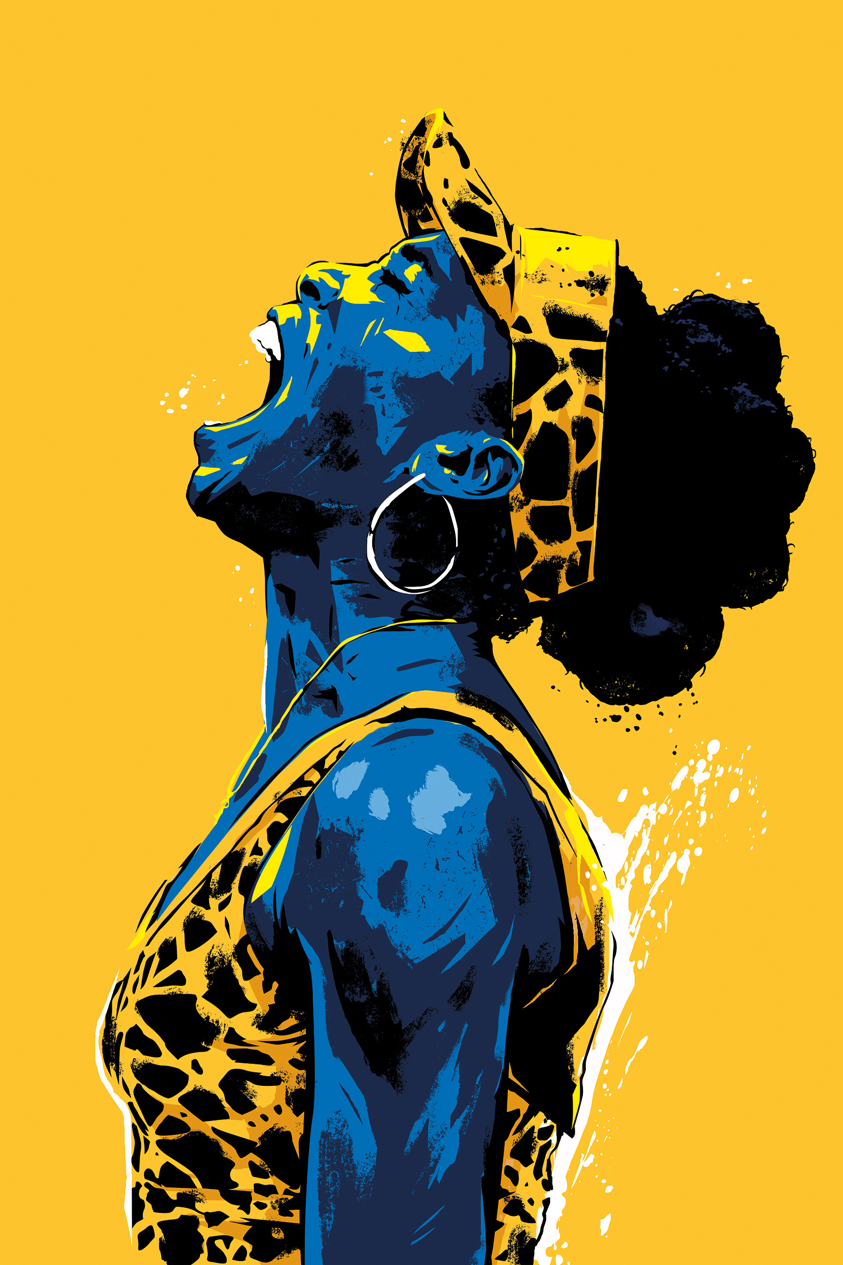 VENUS WILLIAMS PORTRAIT FOR AMEX african amex athlete champion dynamic exhibition illustration nyc portrait scream sport sweat tennis us open vector venus williams