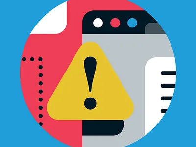 Can you trust open banking? (Which? Tech) attention browser icon illustration web