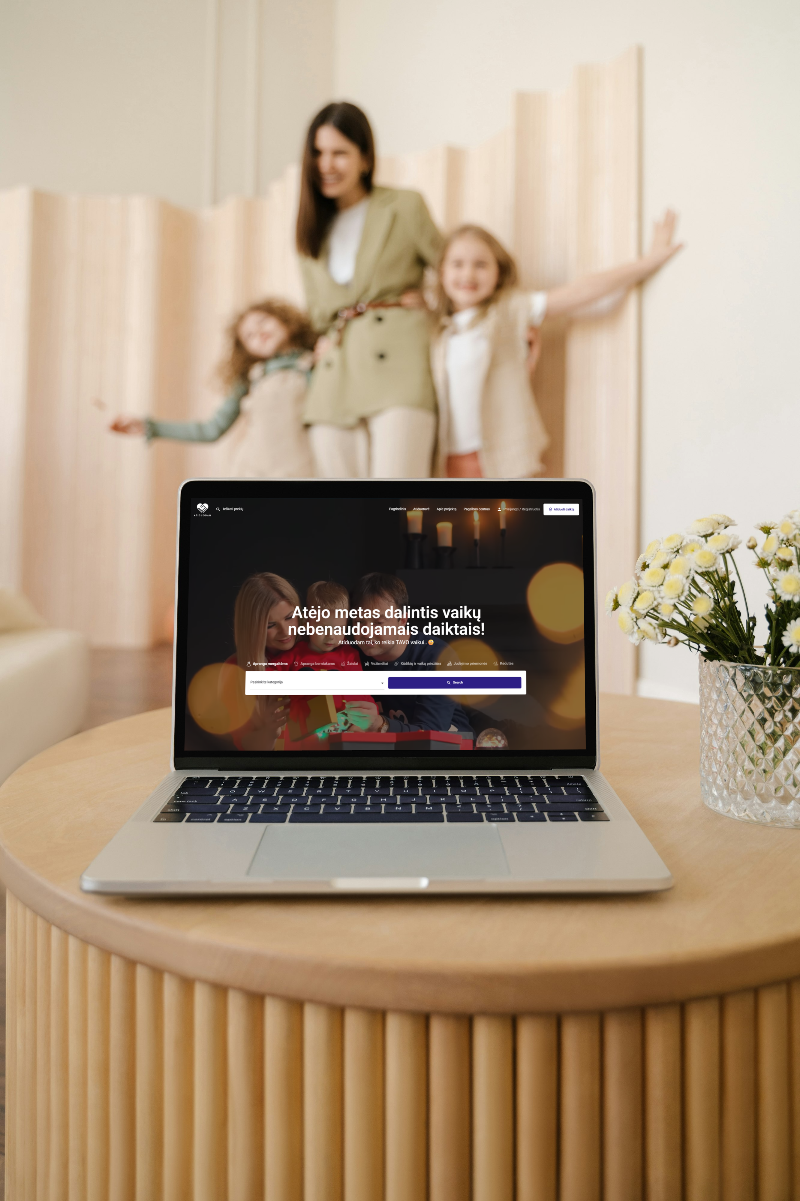 Atiduodam — Community Marketplace for Sharing Children's Items categories community ecommerce family marketplace platform purple responsive search sharing economy shipping intagration social platform sustainable ui design user dashboard ustom development ux design web design website design wordpress