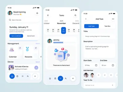Task Management Mobile App UI app app design digital product employee tracking machine learning management mobile mobile app mobile design product design productivity app task task management task management app task manager team management app ui ux web