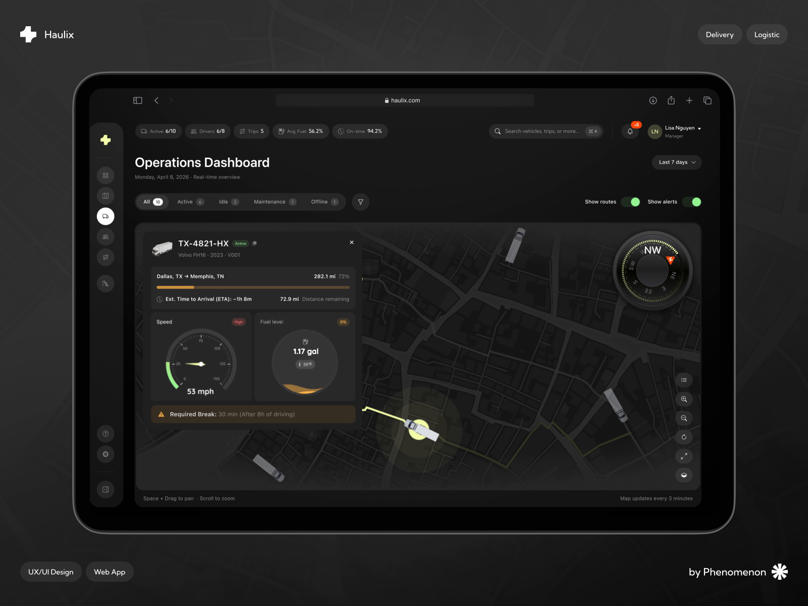User flow animation