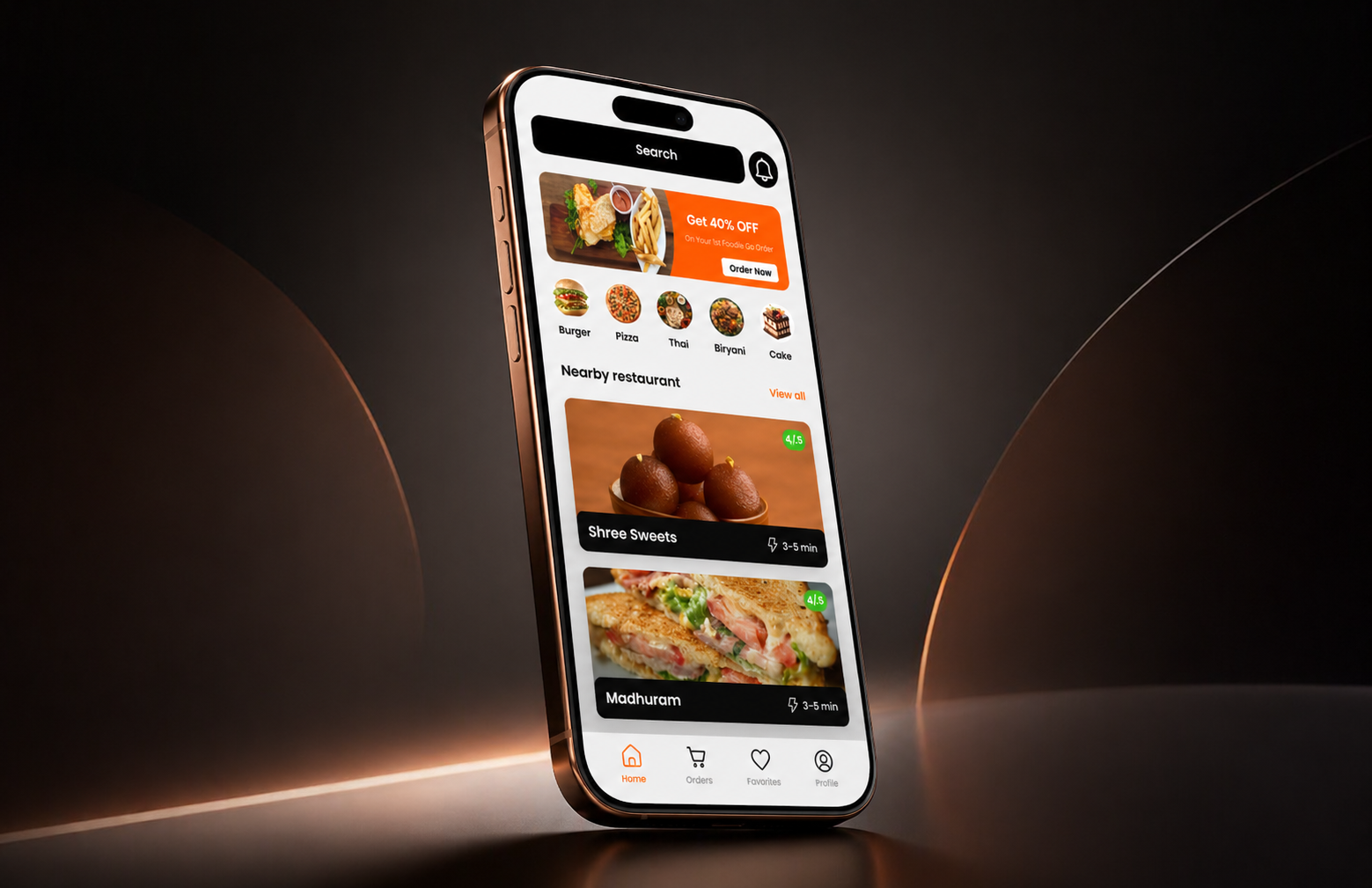 Foodie Go – Food Delivery App UI/UX Case Study app ui case study clean design figma food app food delivery graphic design minimaldesign mobile app design modern ui startup app ui ui design uiux user experience user interface ux design