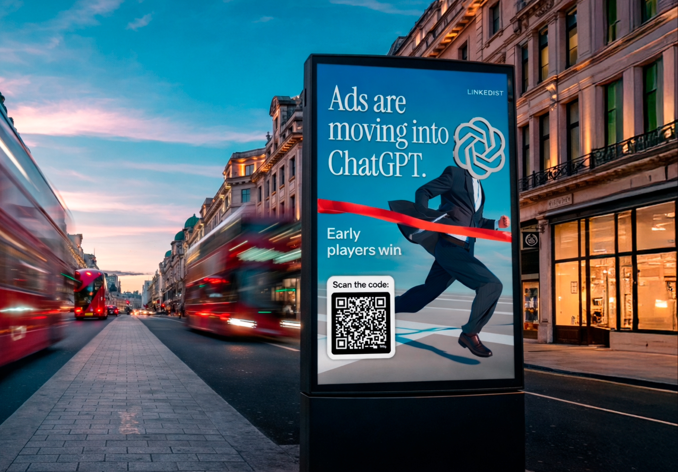 ChatGPT Ads Citylight in London