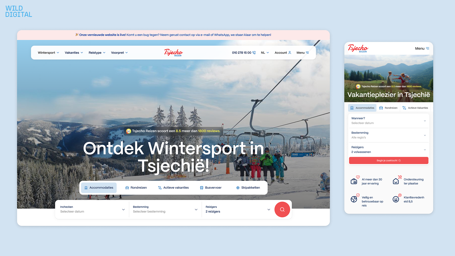 Tsecho Reizen digital experience