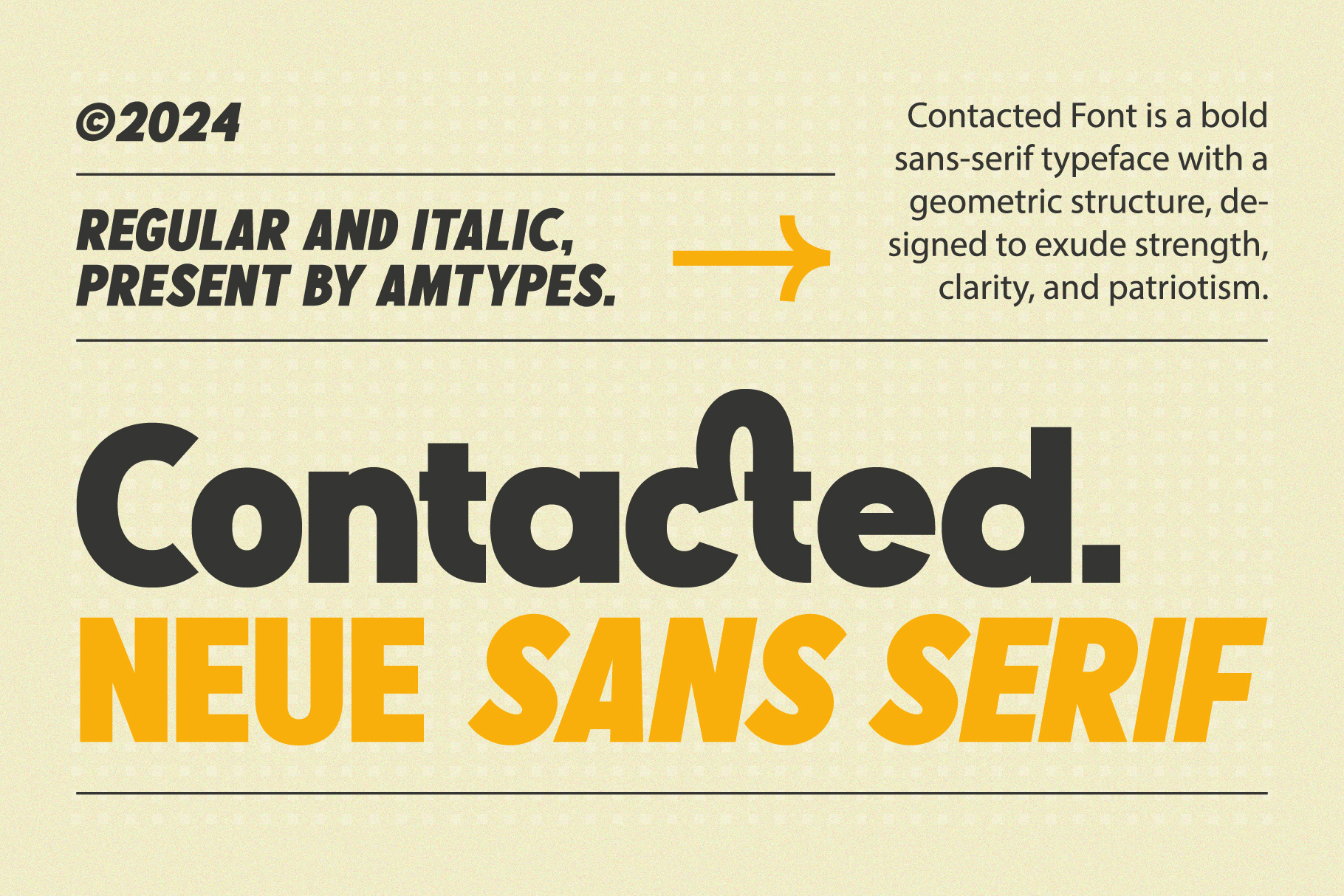 AM Contacted Font amtypes branding clean design display font font fonts illustration logo sans serif ui