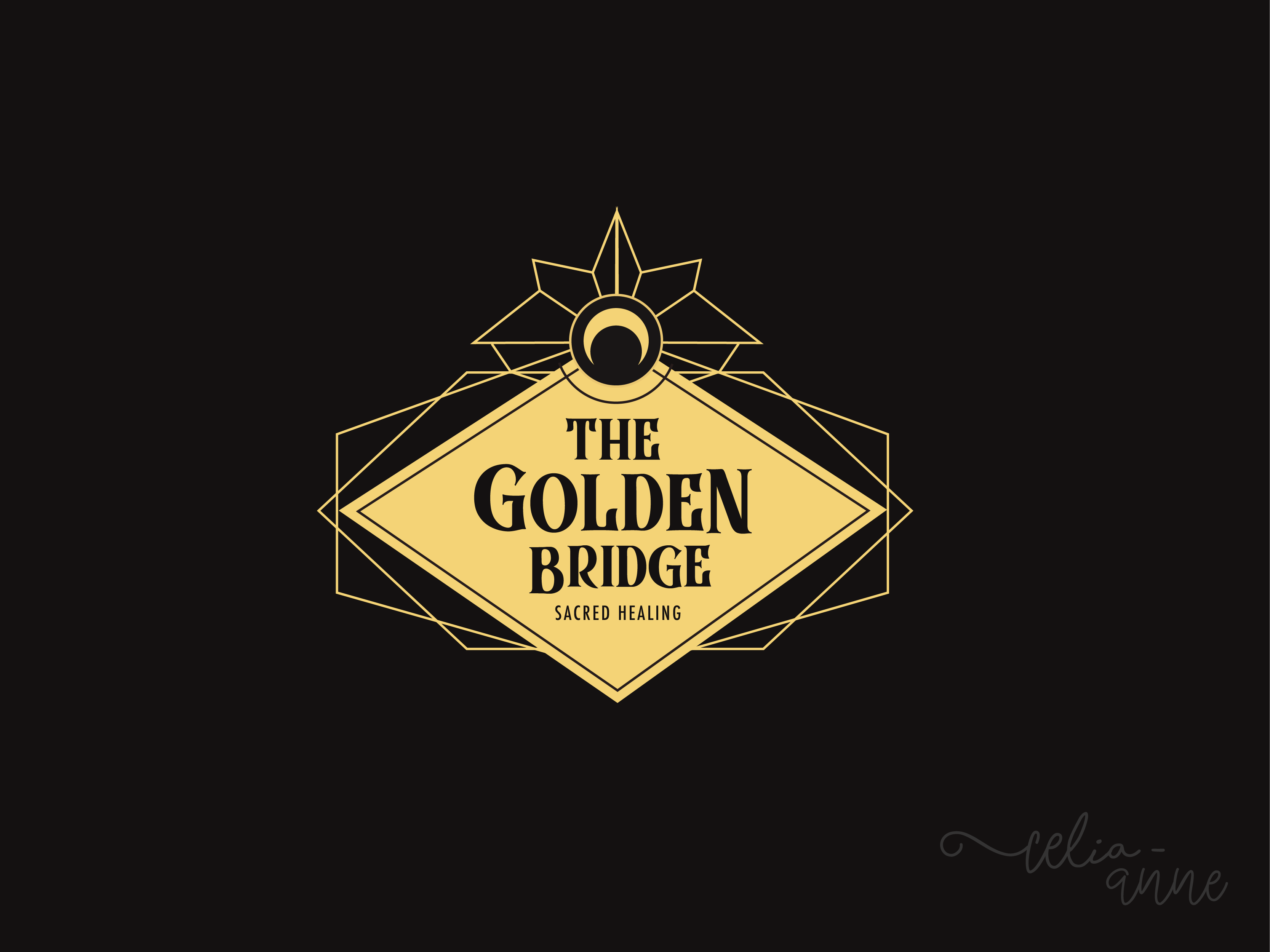 The Golden Bridge Logo Badge