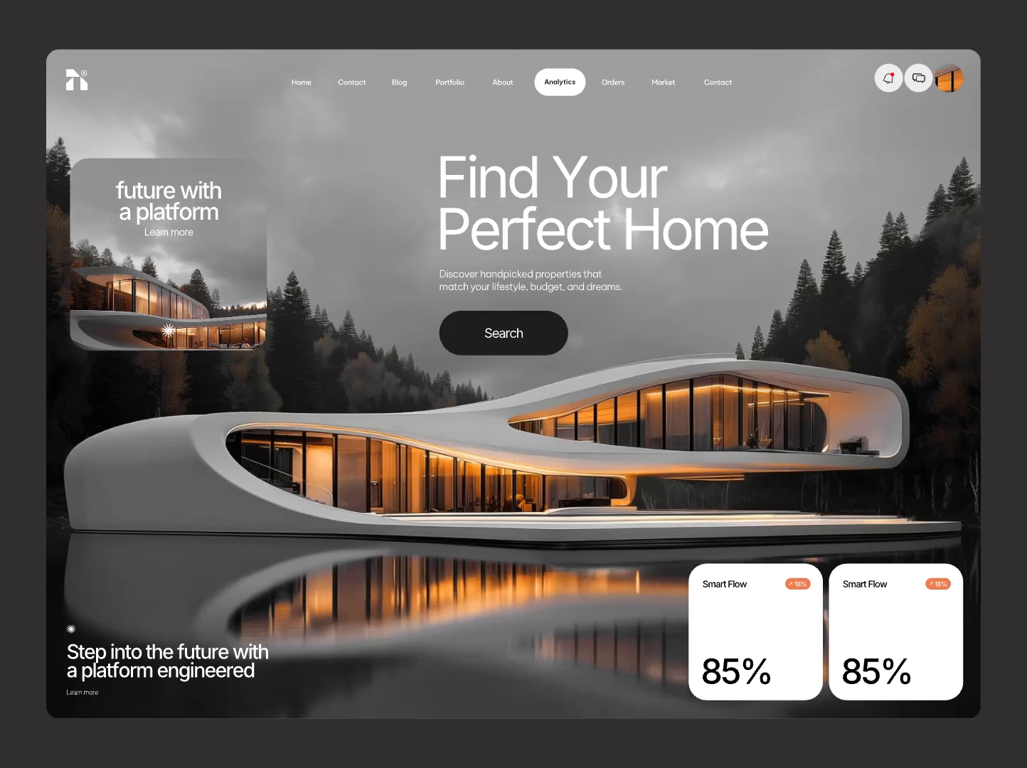 Future Real Estate Platform Concept