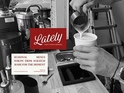 Lately Coffee Business Cards branding business cards cafe coffee coffee cart coffee shop design graphic design italian logo typography vintage