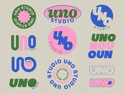Uno Studio Branding Options bold design brand identity branding creative branding logo logo branding logo design modern branding visual identity