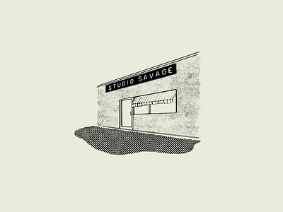 Photography Studio Illustration graphic design halftones illustration photographer vintage