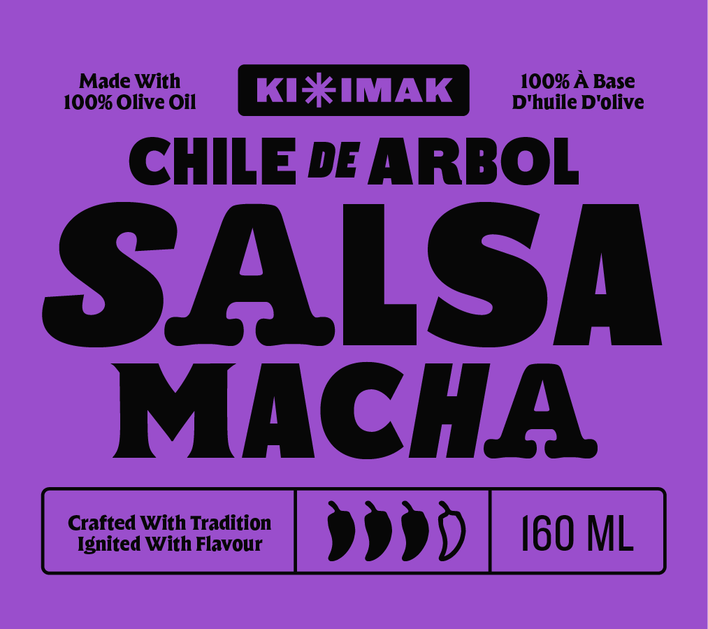 Ki'imak - Sala Macha Label 01 brand food label logo macha mexican packaging salsa sauce