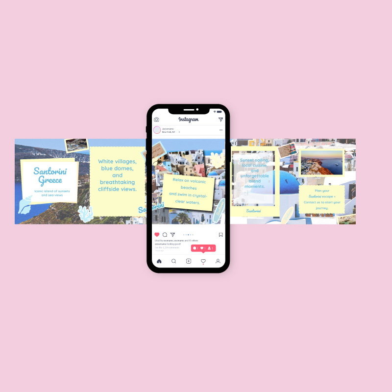 Santorini carousel template