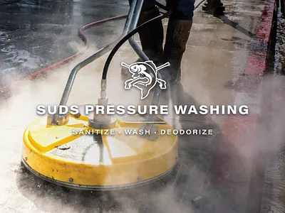 SUDS Pressure Washing Logo Design brand design branding clean design fish fish logo graphic design identity illustration local business logo milwaukee minimal pressure wash sanitize small business suds vector wash wauwatosa