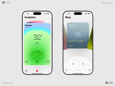 Analytics ai card dashboard data design homepage illustration interface ios iphone mobile os shart voice