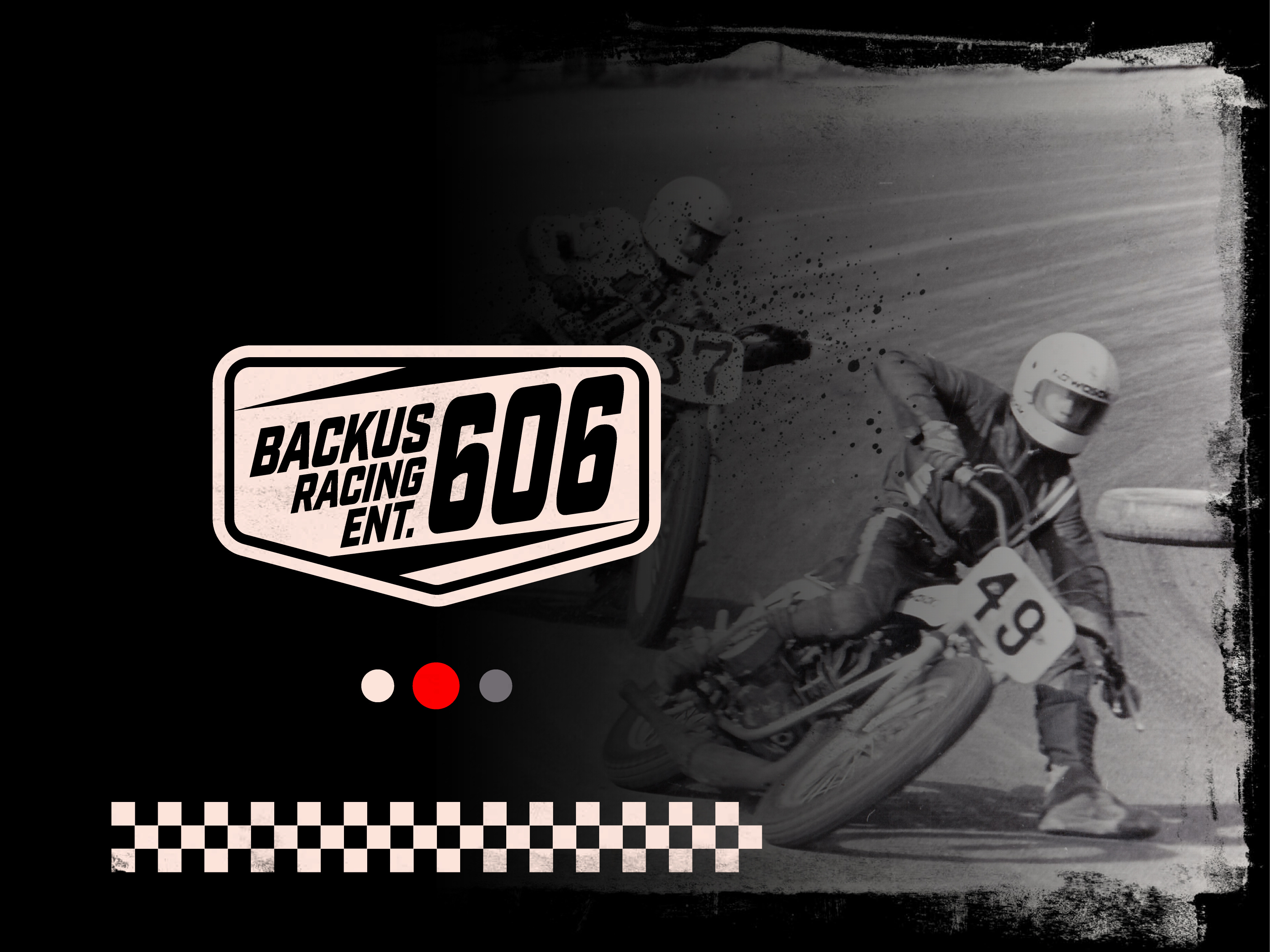 Backus Racing Ent. 606 - Vintage Motorsports Badge Design