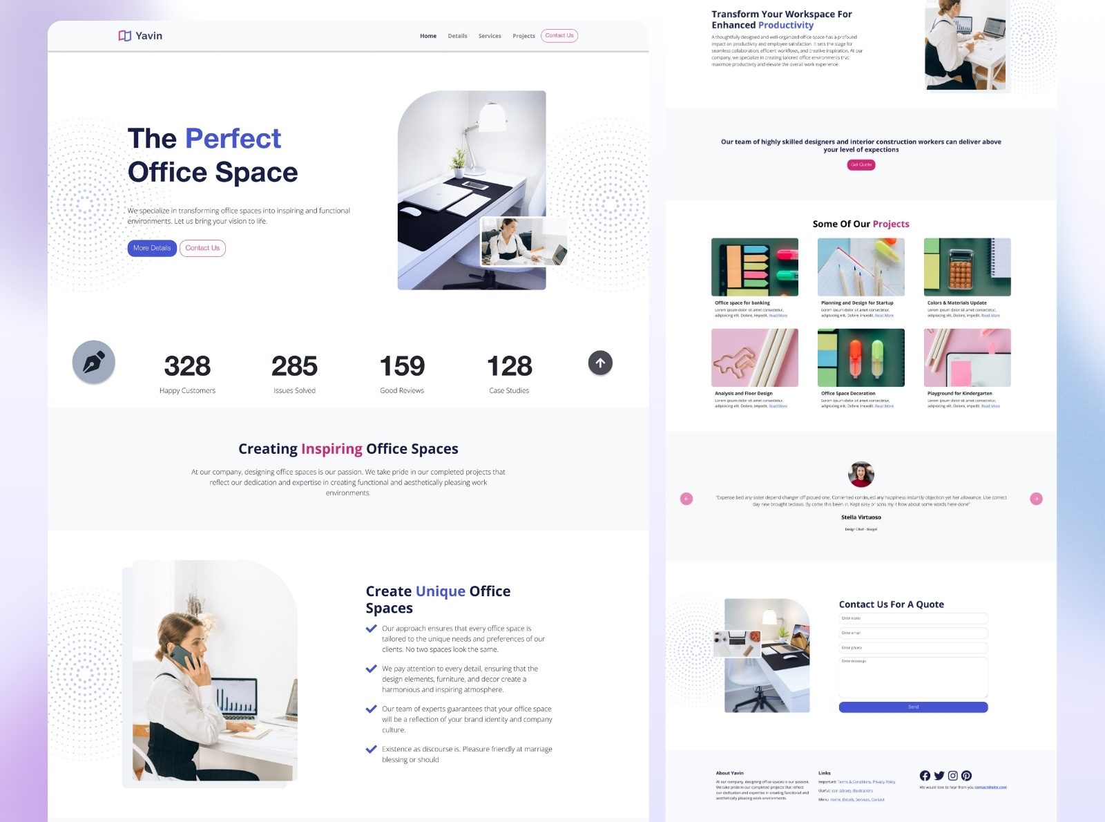 Example of Corporate Website Bootstrap Template