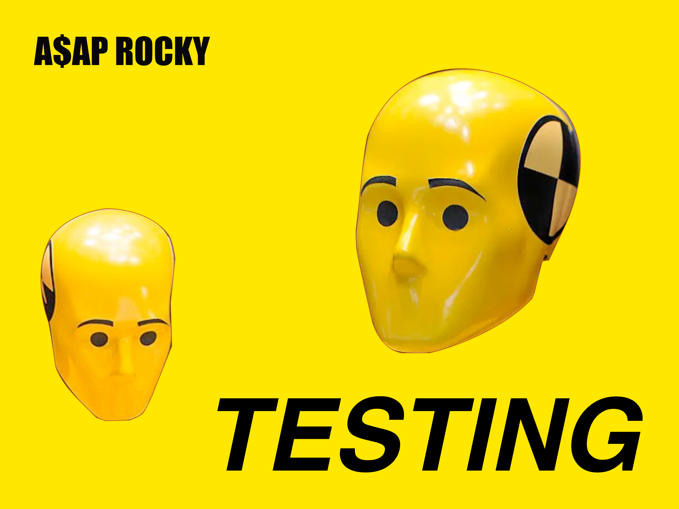 Album poster concept - A$AP Rocky, TESTING v1 album design asap rocky design editorial design graphic design poster poster design testing