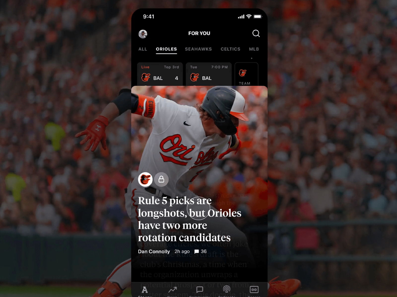 Football Sports App UI | Live Scores