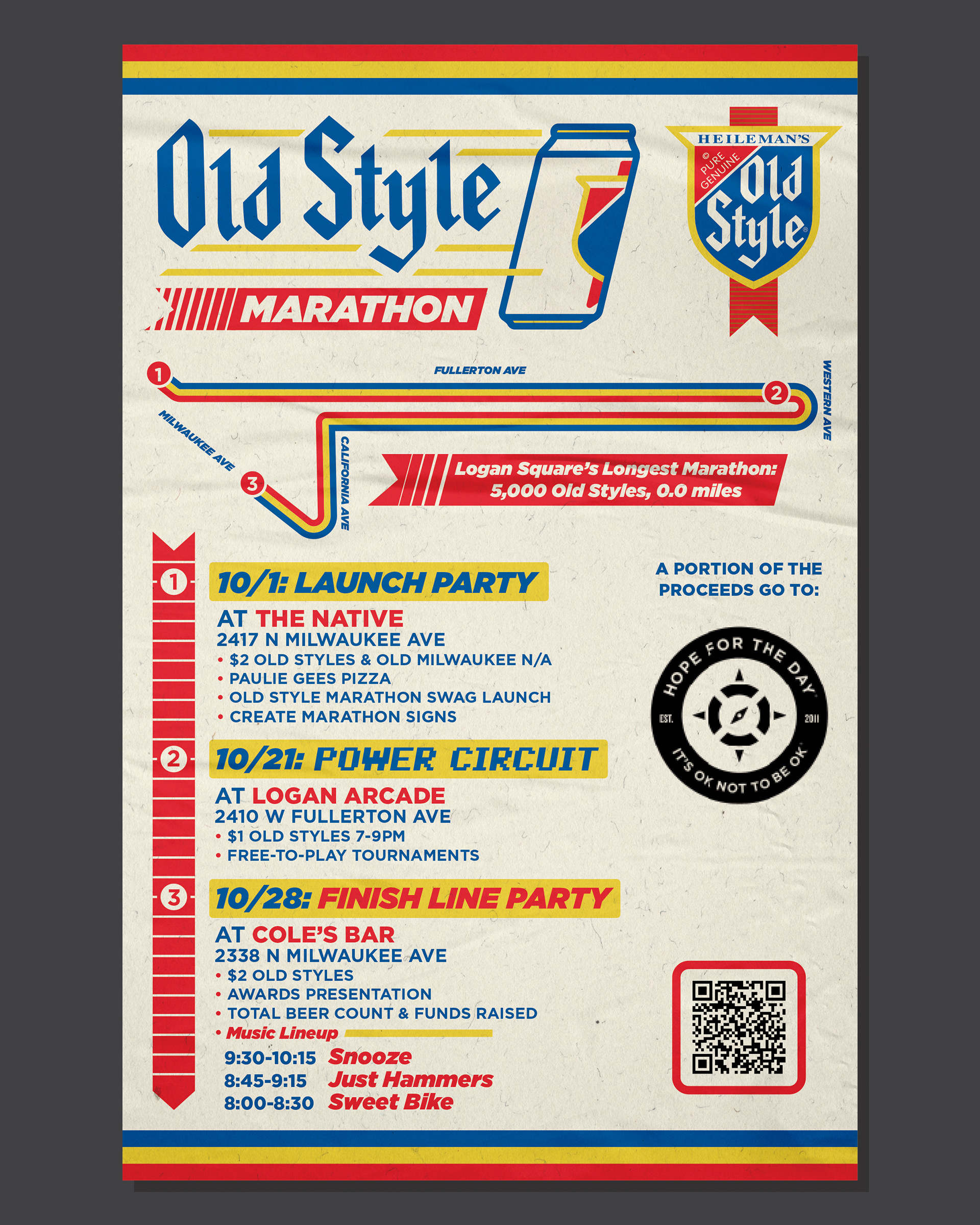 Old Style Marathon 5k beer chicago logan square marathon old style beer running
