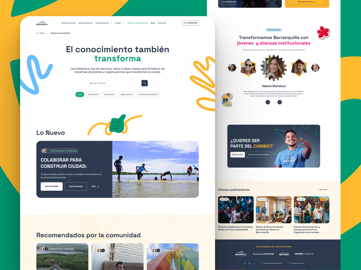 Nuestra Barranquilla — Website Redesign Case Study