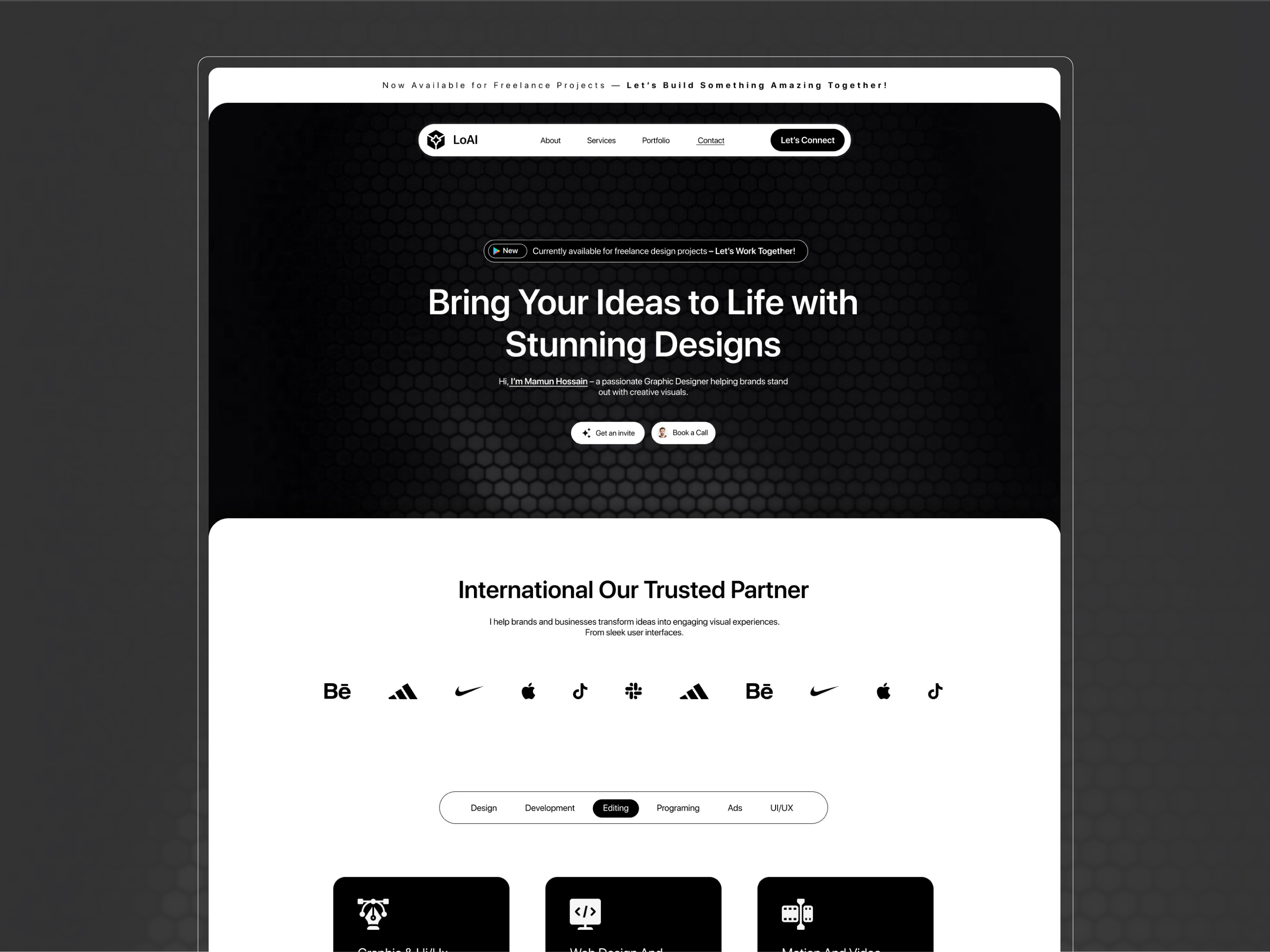 Personal Branding Portfolio Website UI/UX branding figma landing pages landingpage minimaldesign portfolio ui uiux