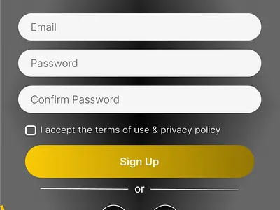 Sign Up Page Design – Daily UI Challenge #001 dailyui ui uiux