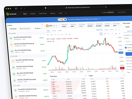 Noqtrade - AI Powered Crypto Trading Dashboard