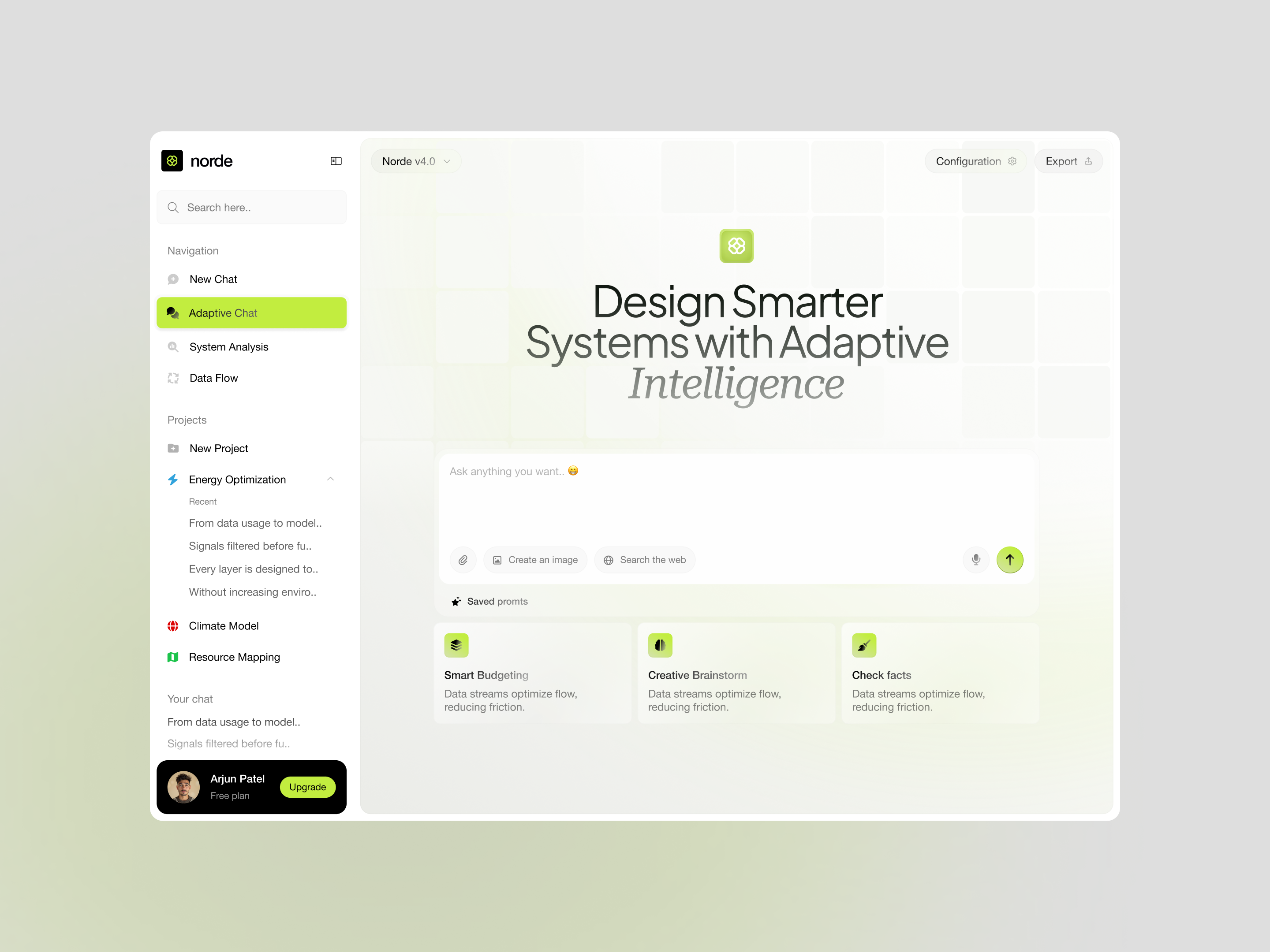 Norde: Sustainability-driven AI - Dashboard