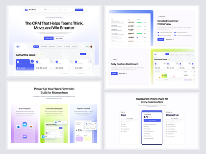 CRM Website UI/UX