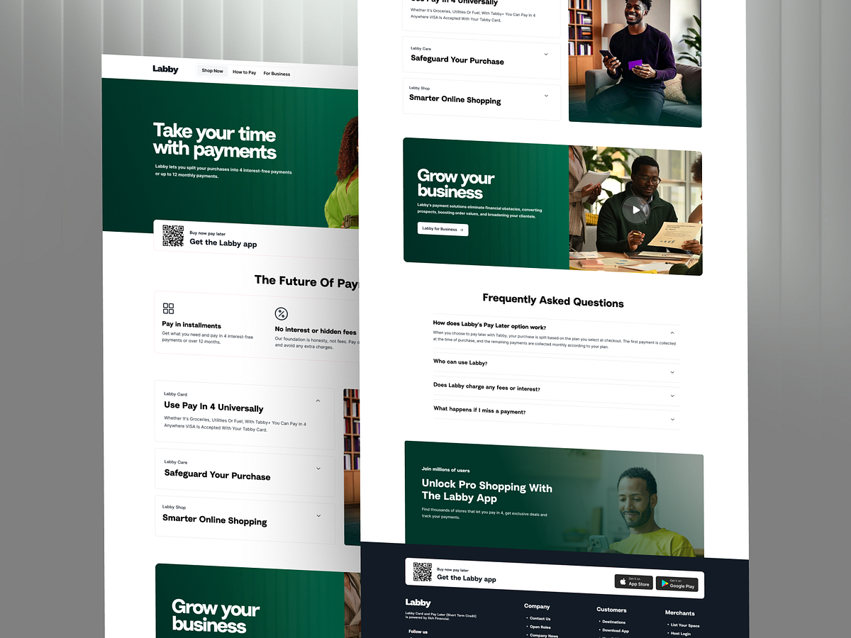 Buy Now Pay Later Platform - Website Redesign
