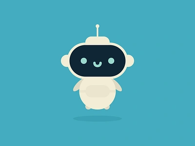 Cute Kawaii Robot cute flat illustration kawaii prompt robot weeklywarmup