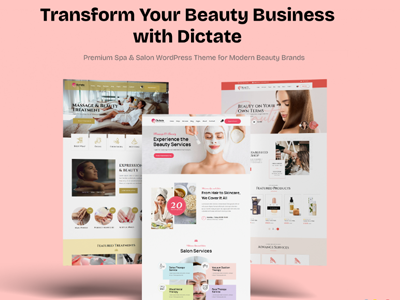 Wellness Salon & Spa Website beauty beauty business booking design elegant home page luxury massage massage website med spa online booking personal care salon website skincare spa spa website ui design ux wellness center wellness landing page