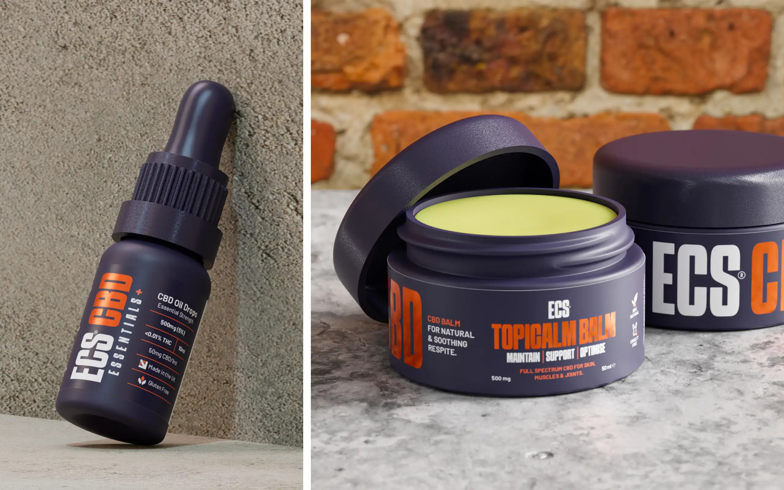 CBD Oil / CBD Balm Packaging & Branding 10ml bottle 3d 3d model blender branding cbd cbd balm cbd oil cbd product foil printing graphic design navy blue packaging wellness