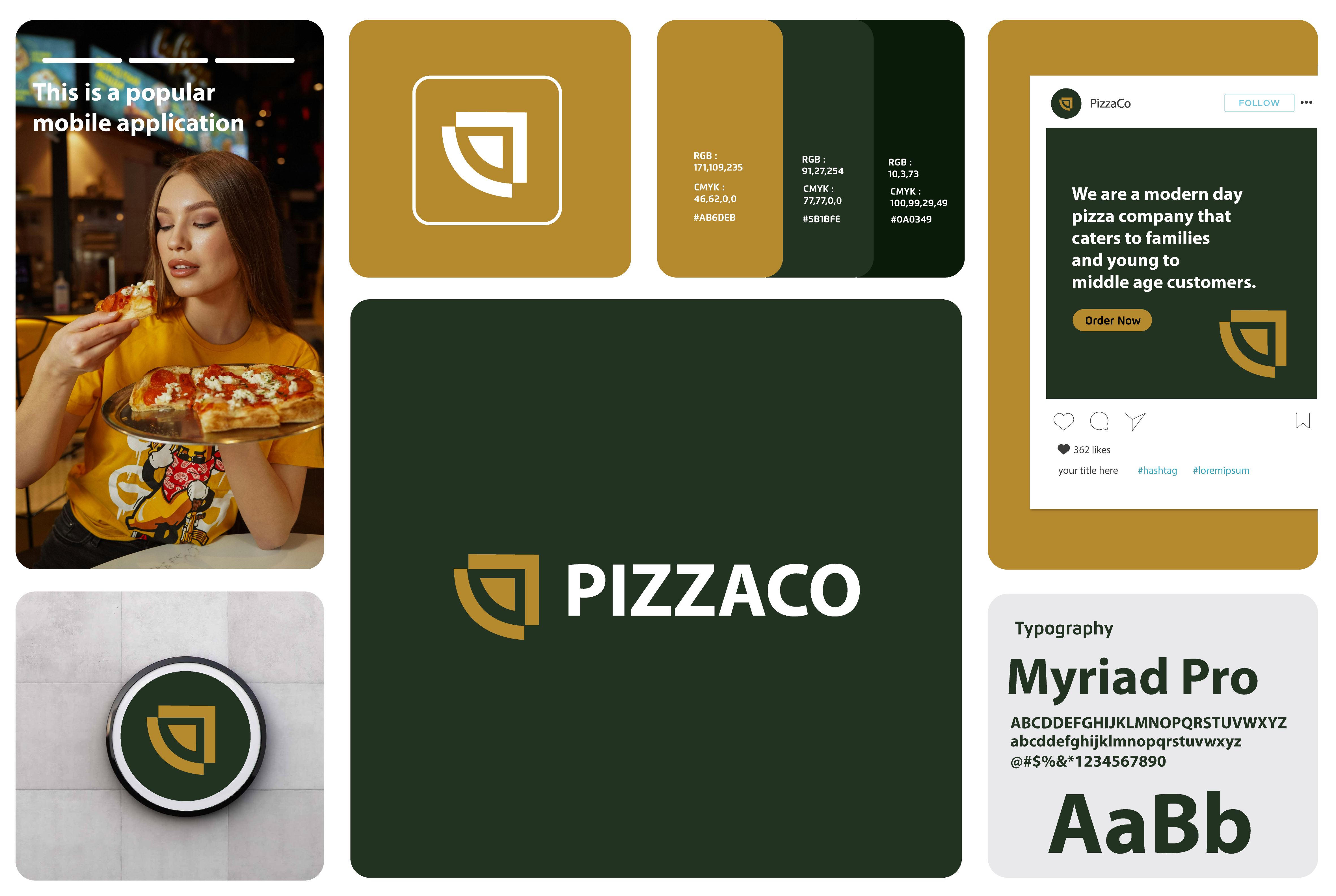 Example of Logo, Full Brand Identity & Guidelines