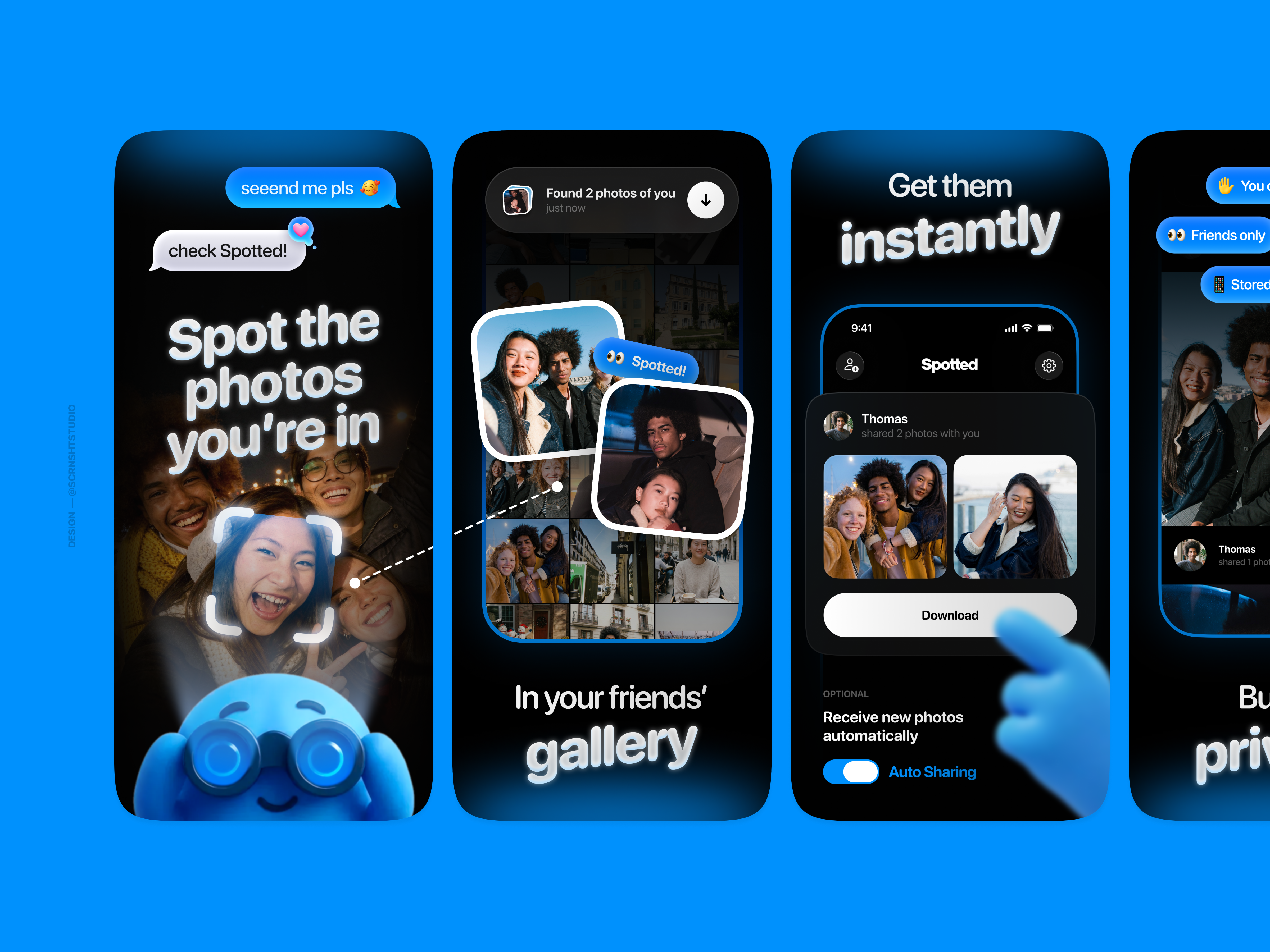 App Store Screenshots (App Store Preview)⎜Spotted app design app interface app screenshot design app screenshots app store app store preview app store screenshot app store screenshots app store visuals design graphic design mobile app mobile app design mobile app ui mobile ui ui design ui ux design visual design