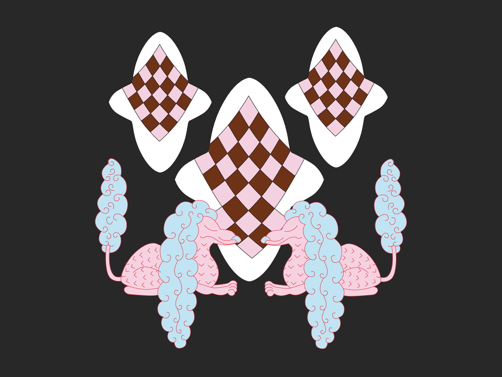 illustration for fabric printing