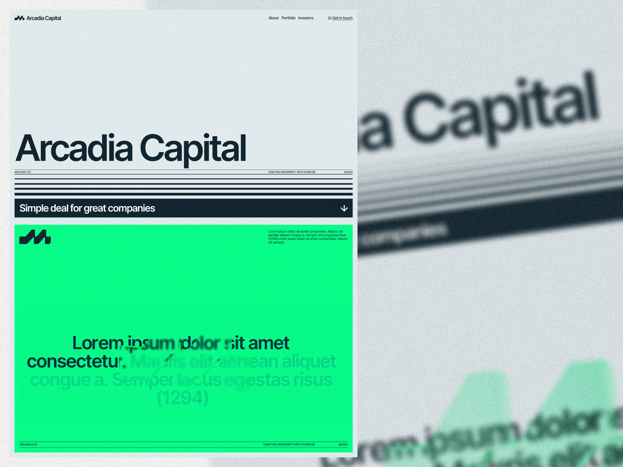 Example of Landing Page Design & Development