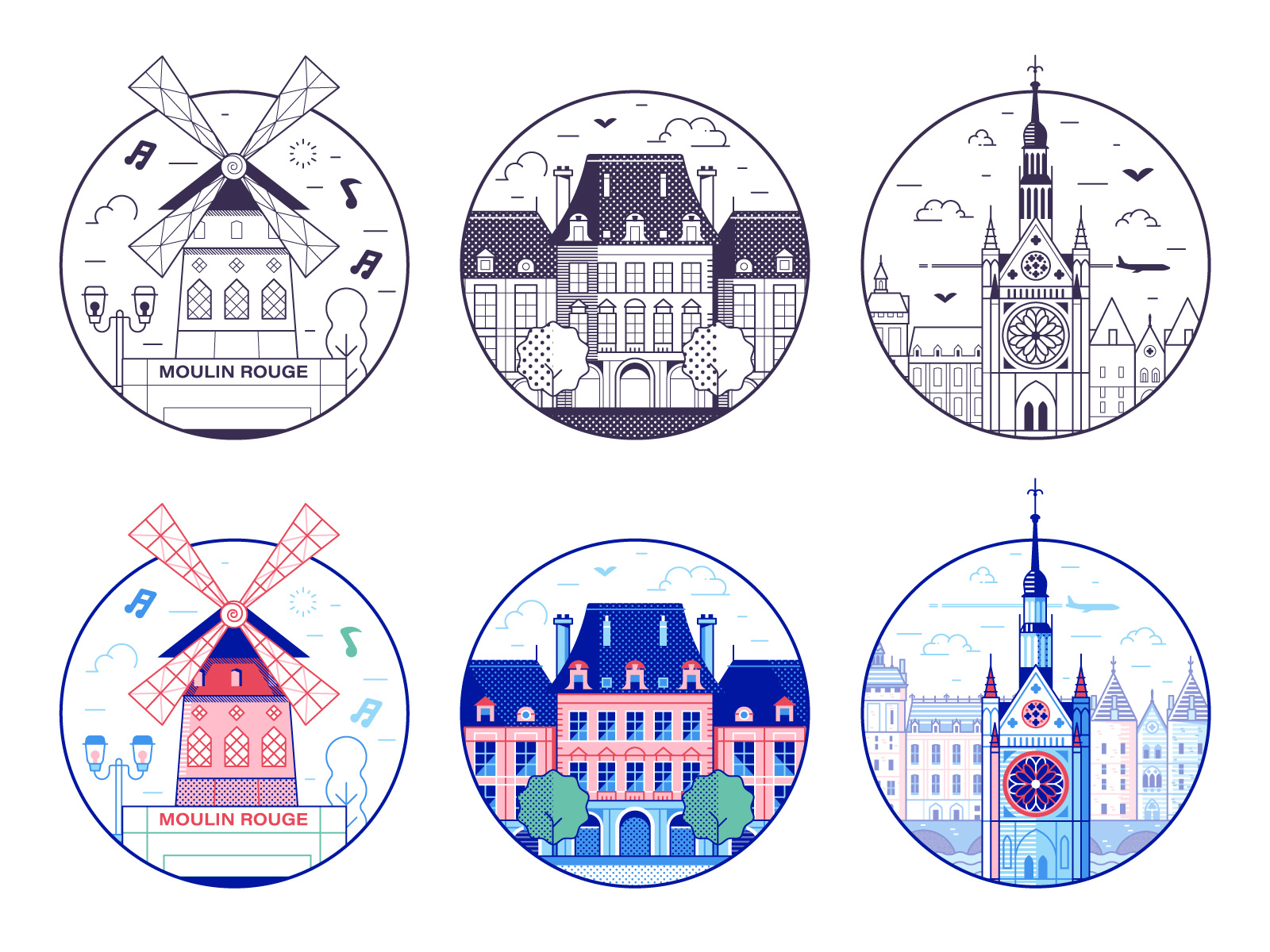 Paris Line Icons. Vol.3