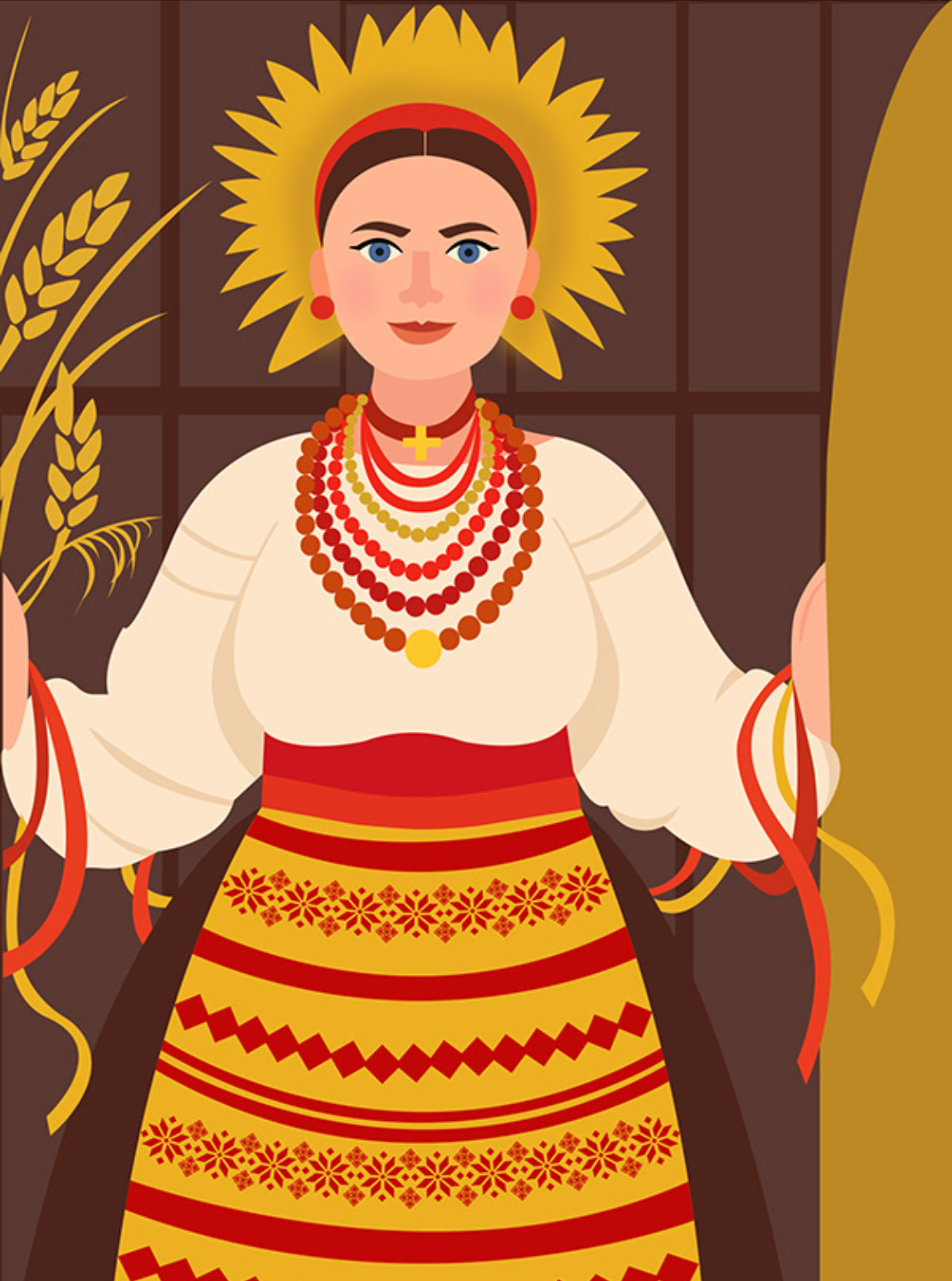 Ukrainian women banner branding design graphic design illustration logo ui ux vector банер