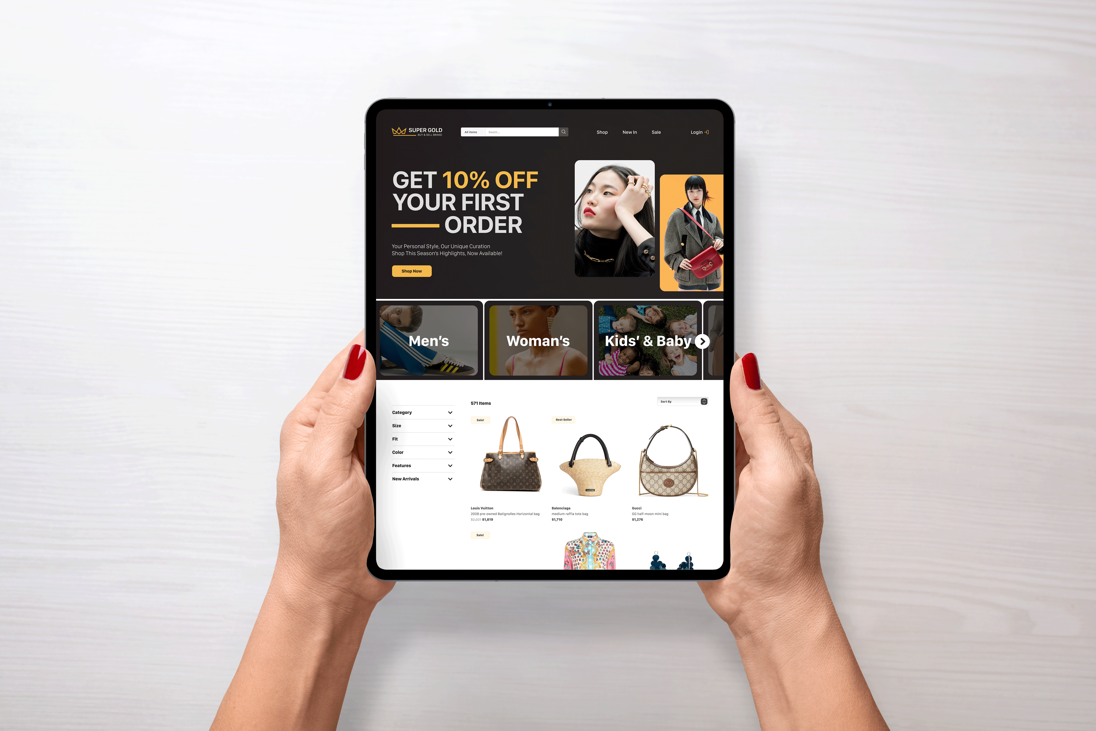 SuperGold JAPAN mobile ui web design ui
