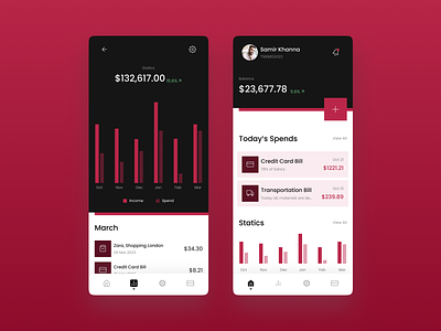 Finance App UI app design app ui ui uiux
