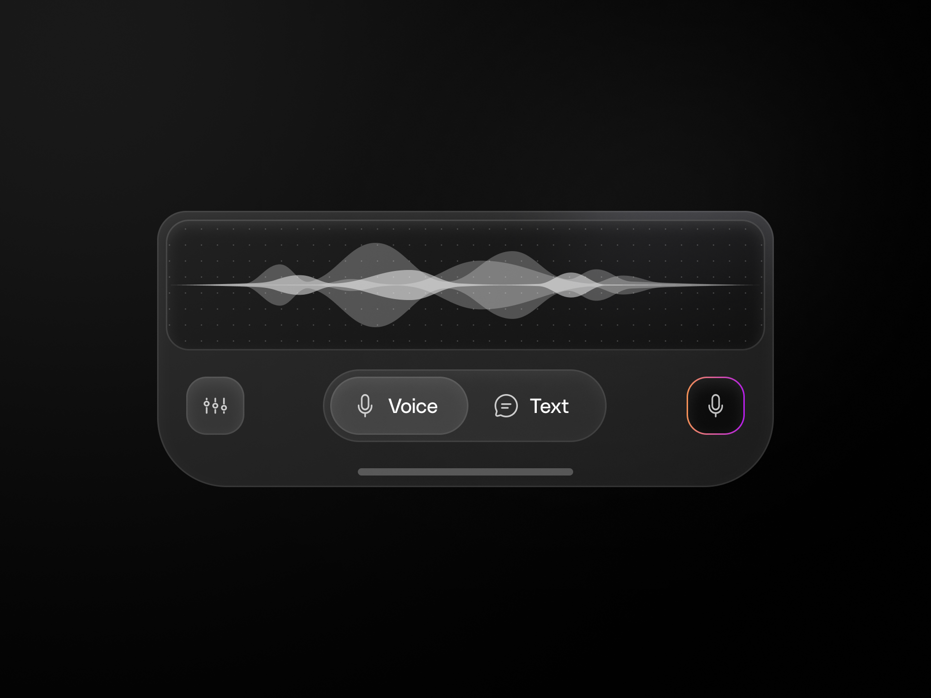 Ai app mobile input
