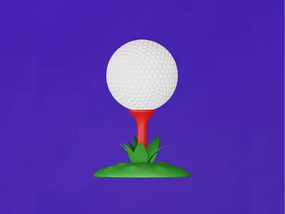 Golf Ball ⛳ 3d art blender design game golf golf ball graphic icon illustration render sports