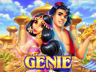 Genie Slot Game 2d gameart animation animation studio art for games casino casino games casino illustration character design gambling game art game design game designer gaming igaming slot slot design slot game slot machine slot machines slot machines animation