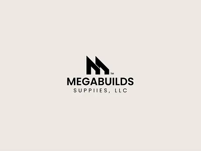 MegaBuilds Supplies — Logo Design branding construction geometric graphic design identity design industrial logo design logotype minimal modern