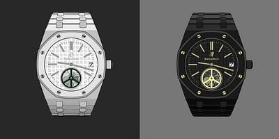 Wristcheck x Audemars Piguet Competition - Concept Development graphic design illustration illustrator photoshop vector watch design