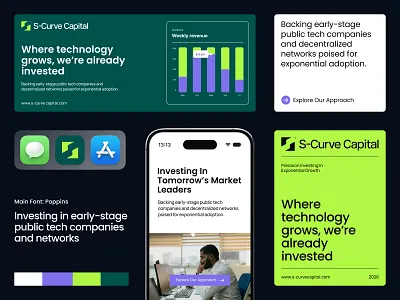 📈 Brand Identity for S-Curve Capital brand designer brand guidelines brand identity branding design graphic design logo logo design ui
